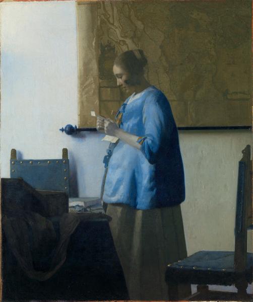 Johannes Vermeer: Briefleserin in Blau (um 1663)