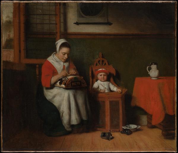 Nicolaes Maes: The Lacemaker (um 1656)