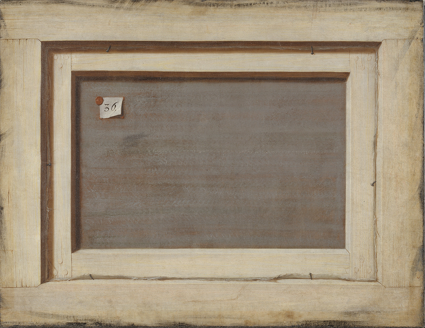 Cornelius Norbertus Gijsbrechts: Trompe-l'œil. Die Rückseite eines gerahmten Bildes (1670)