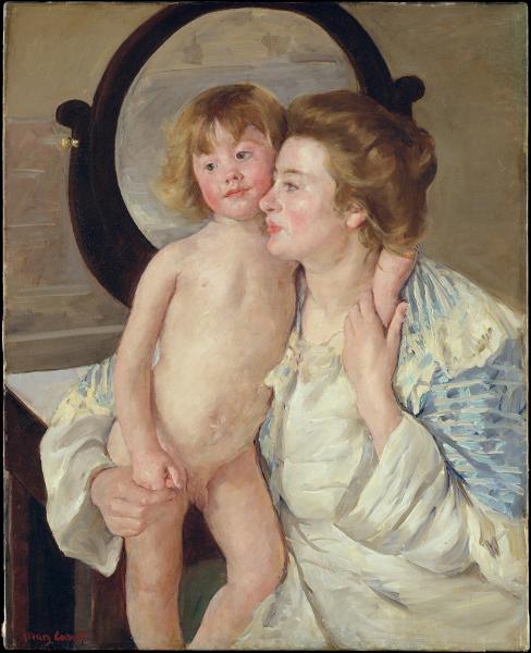 Mary Cassatt: Mother and Child (The Oval Mirror) (um 1899)