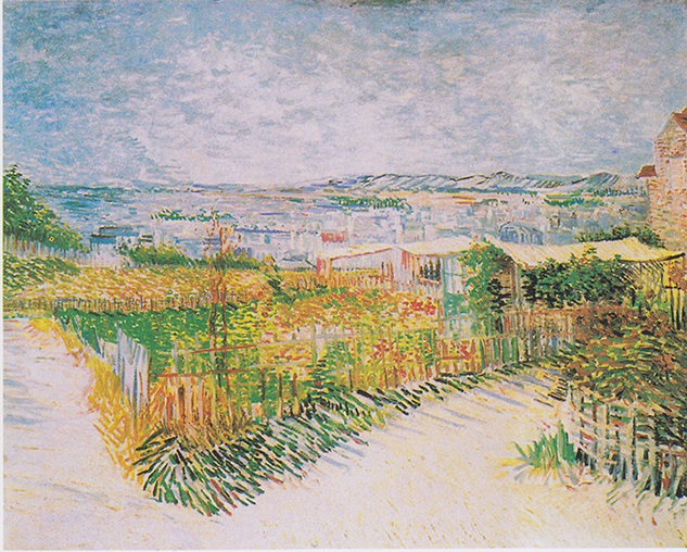 Vincent van Gogh: Gemüsegärten am Montmartre: La Butte Montmartre (1887)