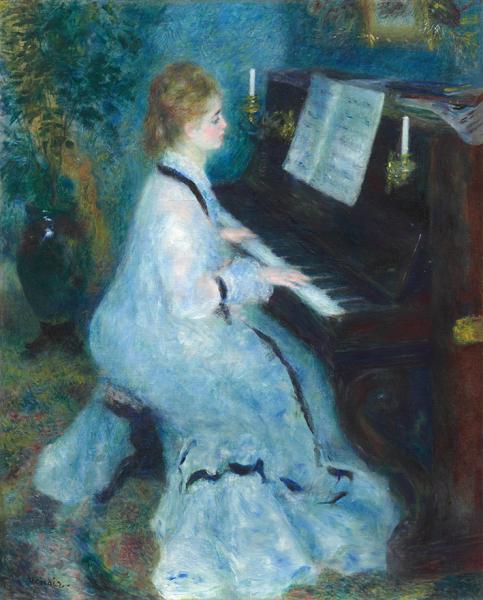 Pierre-Auguste Renoir: Woman at the Piano (1875/76)