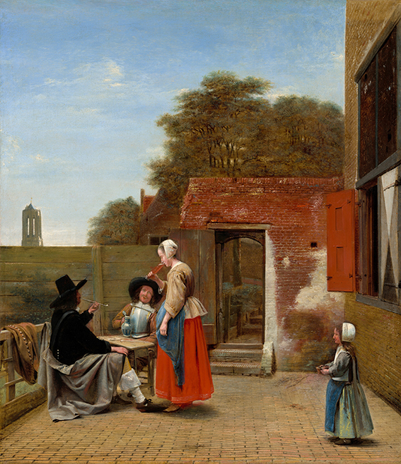 Pieter de Hooch: Ein holländischer Innenhof (1658/1660)
