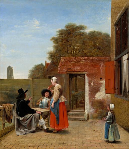 Pieter de Hooch: Ein holländischer Innenhof (1658/1660)